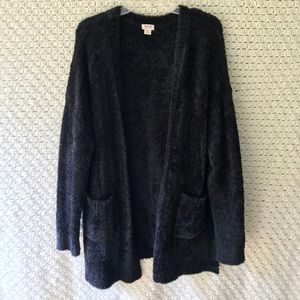 Mossimo fuzzy black cardigan